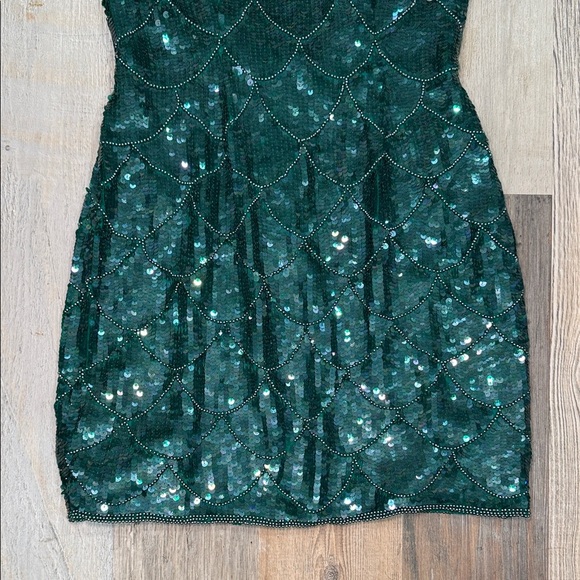 Sean teal Sequin Mini Dress - Picture 3 of 9